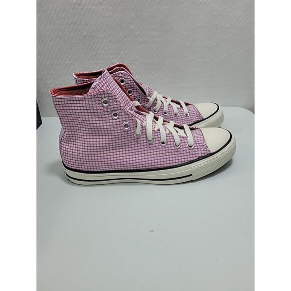 Converse Chuck Taylor All Star High Checkered Unisex - Vapor Violet Size W/ 9.5 - Picture 4 of 7